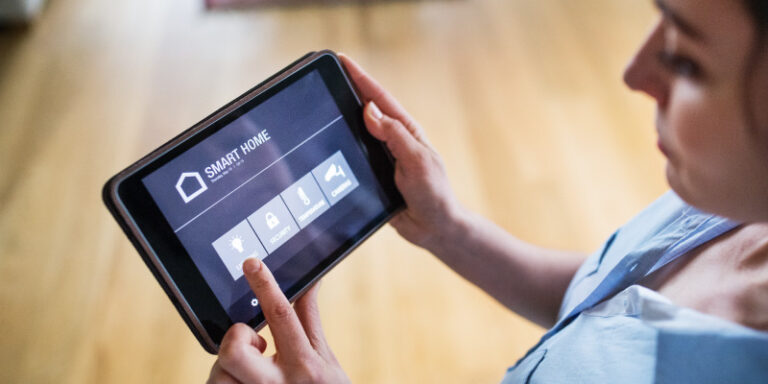 Smart home security systems tablet 01