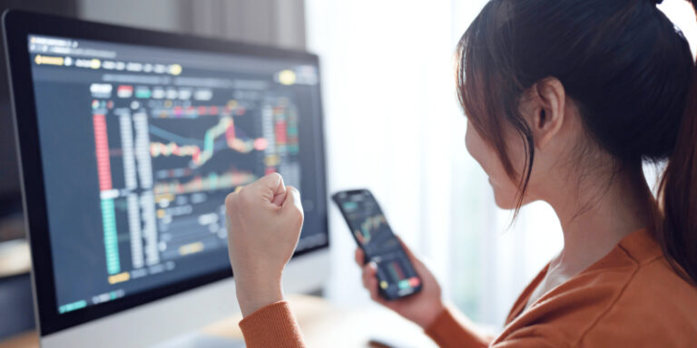 Cryptocurrency made simple female trading crypto 01