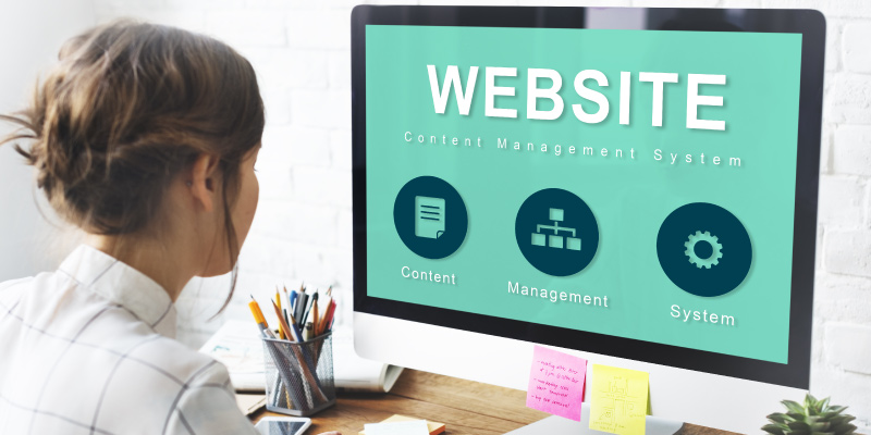 How to build a website for your business female computer 01
