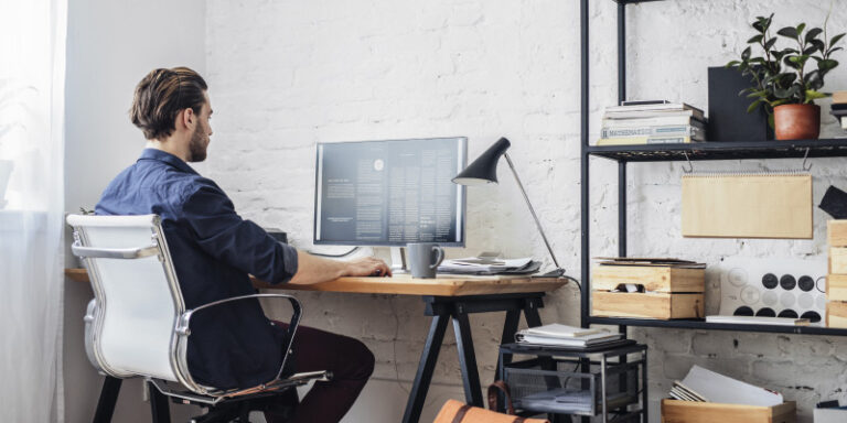 Essential tips for working from home male home setup 01