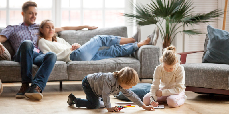 Keep your kids entertained and happy at home family living room 01
