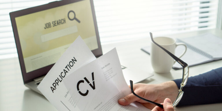 Websites for crafting an attention grabbing cv female typing cv 01