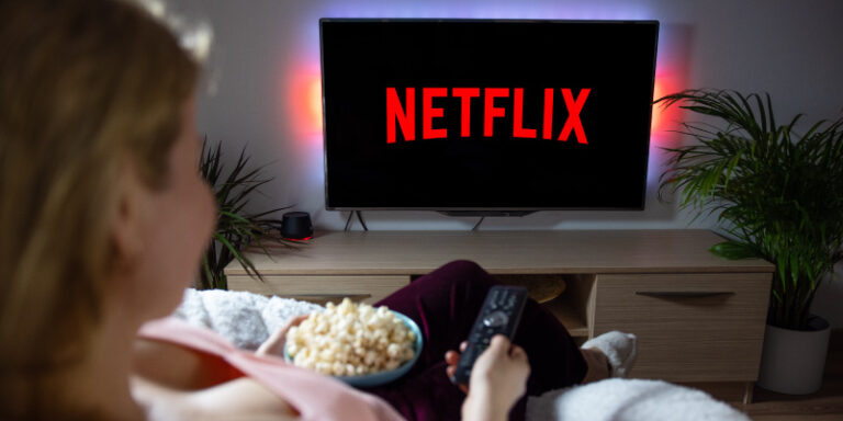 Whats trending on netflix female watching netflix 01