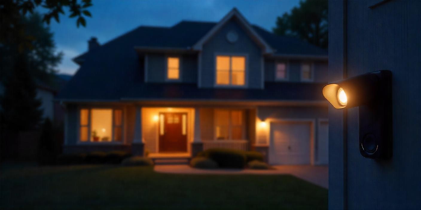 Freepik a cozy suburban home at night welllit with smart 59854