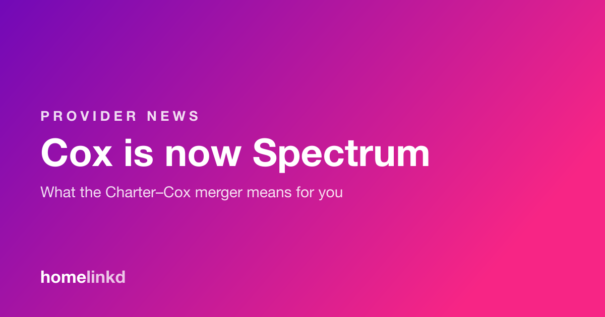 Cox is now Spectrum — what the Charter-Cox merger means for you